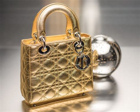 gold lady dior